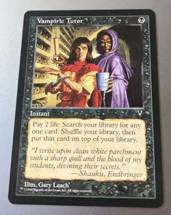 MTG Magic the Gathering Vampiric Tutor (72/167) Visions LP - Image 1