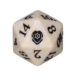 MTG CL: Battle for Baldur's Gate - D20 Spindown Life Counter (White) - Image 1