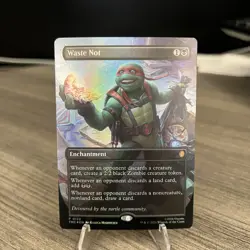 Magic Waste Not (Borderless) Commander: Teenage Mutant Ninja Turtles Foil - Image 1