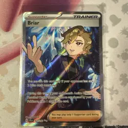Pokemon TCG Briar Full Art Trainer Stellar Crown Ultra Rare Card 163/142 NM - Image 1
