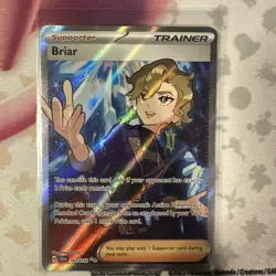 Pokemon TCG Briar Full Art Trainer Stellar Crown Ultra Rare Card 163/142 NM - Image 5