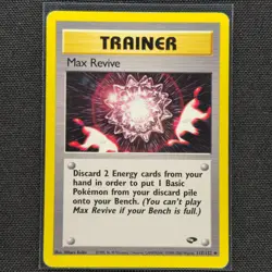 Max Revive - 117/132 - Uncommon - Gym Challenge - Pokemon Card - MP - Image 1