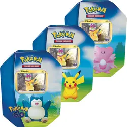 Pokemon GO SWSH 10.5 Gift Tin Sealed Case of 6 Pikachu Snorlax Blissey - Image 3