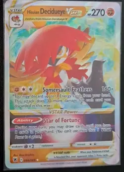 Hisuian Decidueye VSTAR - 084/189 - Pokemon Astral Radiance Ultra Rare Card NM - Image 1