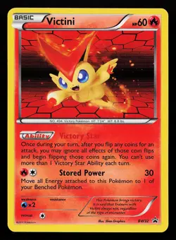 Victini BW32 Holo Black and White Promo Pokemon Card - Image 1