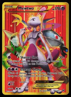 Mewtwo EX 164/162 Secret Rare BREAKthrough Pokemon Card - Image 1