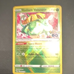 Pokemon TCG Radiant Venusaur Pokemon GO 004/078 Radiant Rare Holo English - Image 1