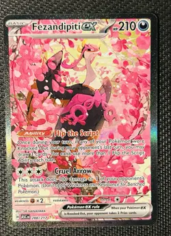 Pokemon TCG Fezandipiti Ex 288/217 Special Illustration Rare Ascended Heroes NM - Image 1