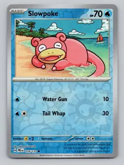Reverse Holo Slowpoke #018/131 Common SV: Prismatic Evolutions Pokemon - Image 1