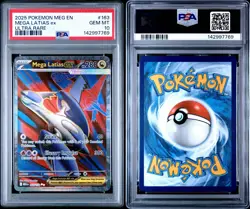2025 POKEMON MEG EN-MEGA EVOLUTION ULTRA RARE #163 MEGA LATIAS EX PSA 10 - Image 3