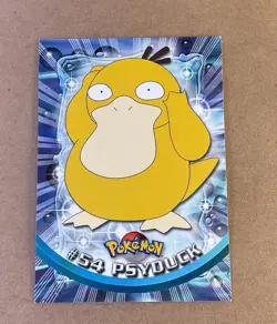 1999 TOPPS Psyduck Pokemon TV Animation #54 | Blue Logo 1st Print | Series 1 - Image 1