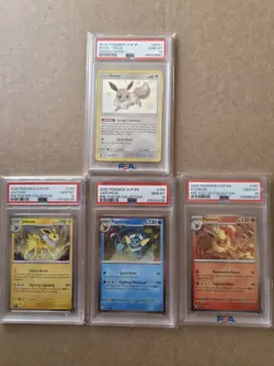 Pokemon Hidden Fates PSA 10 Holo Eevee 2025 S&V Jolteon Vaporeon Flareon lot. - Image 1