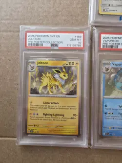 Pokemon Hidden Fates PSA 10 Holo Eevee 2025 S&V Jolteon Vaporeon Flareon lot. - Image 3