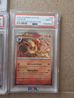 Pokemon Hidden Fates PSA 10 Holo Eevee 2025 S&V Jolteon Vaporeon Flareon lot. - Image 5