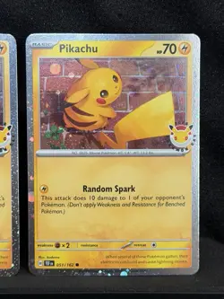 Pokemon Day 30 Promo Pikachu Holo 051/162 NM Lot of 2 - Image 3
