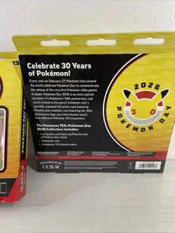 2x Pokemon TCG: Pokemon Day 2026 Collection Box Lot of 2 New/Sealed - Image 5