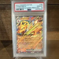 2024 POKEMON SVP EN-SV BLACK STAR PROMO #161 CHARIZARD EX PSA 10 - Image 1
