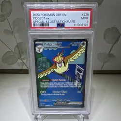 Pokemon TCG Pidgeot ex Obsidian Flames SIR Holo PSA 9 2023 #225/197 - Image 1