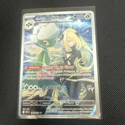 Cynthia's Roserade SV10: Destined Rivals 184/182 Illustration Rare NM Pokemon - Image 1