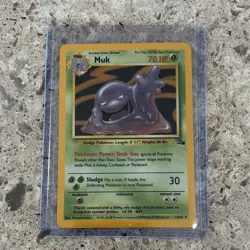 Pokemon TCG Muk Fossil 13/62 Holo Unlimited Holo Rare LP/NM Vintage WotC 1999 - Image 1