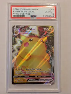 Pikachu VMAX Vivid Voltage 2020 Pokemon SWSH #044 PSA 10 GEM MINT - Image 2