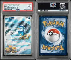 Pokemon Piplup 098/094 Phantasmal Flames Illustration Rare Holo EN PSA 9 2025 - Image 4