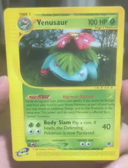 Pokemon TCG Venusaur 68/165 Expedition Base Set Rare Regular English 2002 100 HP - Image 2