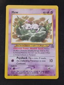 Pokemon TCG Mew 47 Vintage Black Star Promo Mint Near Mint - Image 1