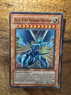 Yugioh Blue Eyes Shining Dragon - MOV-EN001 - Limited Edition Holo NM - Image 1