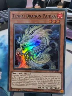 YuGiOh! Tenpai Dragon LEDE-EN016 Super Rare 1st Ed - Image 1