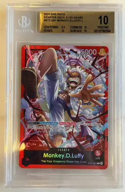 2025 One Piece ST21-001 Gear 5 Monkey D Luffy BGS 10 Pristine - Image 1