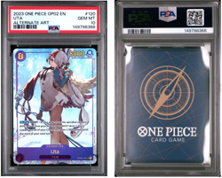 2023 ONE PIECE OP02-PARAMOUNT WAR ALTERNATE ART #120 UTA PSA 10 - Image 3