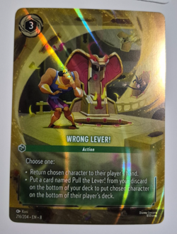 Disney Lorcana Reign of Jafar RoJ Enchanted Wrong Lever English Rare - Image 2