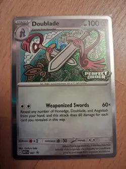 Doublade MEP 067 Holo Pre Release Promo Near Mint Pokemon card Set stamped - Image 1