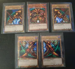 Exodia The Forbidden One Complete 5 Card Quarter Century Rare SET Yugioh TCG NM - Image 1