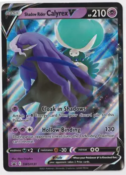 Shadow Rider Calyrex V SWSH131 SWSH Sword Shield Promo Cards Holo - Image 1