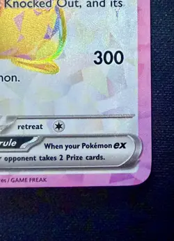Pokemon TCG Sv08: Surging Sparks Pikachu EX Holo Card 219/191 - Image 5