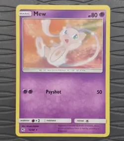 Pokemon Mew 32/68 Rare Non Holo Hidden Fates Pokemon Card - Image 1