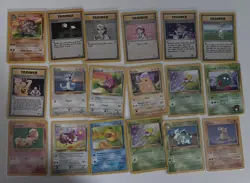 Pokemon TCG 1995 Vintage Card Lot Of q18 LP-MP Non Holo| Base Set 2+ More - Image 2