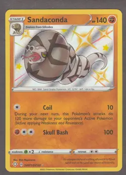 Sandaconda SV071/SV122 Shiny Vault - Shining Fates - Pokemon Card 2021 NM - Image 1