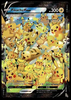 Pikachu V-Union JUMBO OVERSIZED Black Star Promo Pokemon Card - Image 1