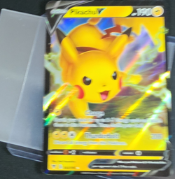Pokemon Pikachu V 043/185 Full Art Holo Thunder Basic Card TCG English - Image 1