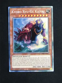 Kyoro Ryu-Ge Kaiva CRBR Collector Rare - 1st ed Yugioh Card #237 - Image 1