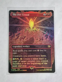 The Fire Crystal (Borderless) Final Fantasy Foil - Image 1