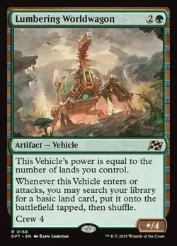 Lumbering Worldwagon DFT NM MTG Regular - Image 1
