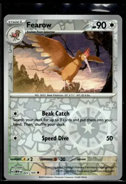 Fearow SV: Scarlet & Violet 151 022/165 LP Pokemon TCG | Buy 1 Get 2 Free - Image 1