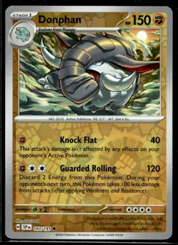 Donphan SV08: Surging Sparks 103/191 LP Pokemon TCG | Buy 1 Get 2 Free - Image 1