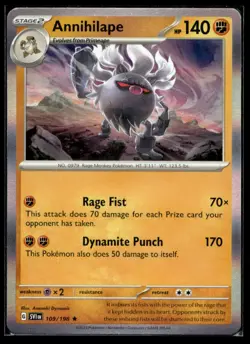 Annihilape SV01: Scarlet & Violet Base Set 109/198 LP Pokemon TCG | Buy 1 Get 2 - Image 1