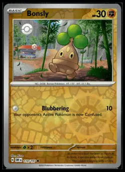 Bonsly SV03: Obsidian Flames 110/197 LP Pokemon TCG | Buy 1 Get 2 Free - Image 1