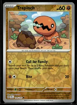 Trapinch SV08: Surging Sparks 104/191 LP Pokemon TCG | Buy 1 Get 2 Free - Image 1